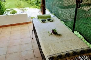 Pérgula massagens, SPA, flores, RC, jardim, Santiago Residence, Santiago do Cacém